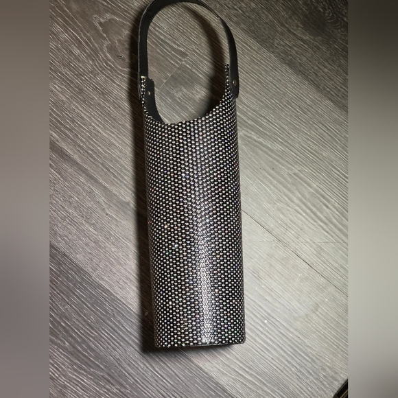 None Handbags - Black W rhinestone WINE tote!